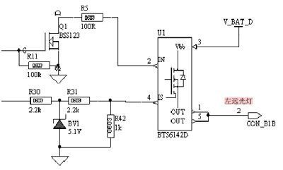 BTS6142D的控制線路圖