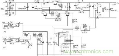 ＋20V/＋22V開關(guān)電源原理圖