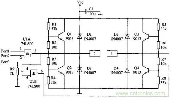 可調(diào)速的雙向直流電機驅(qū)動電路