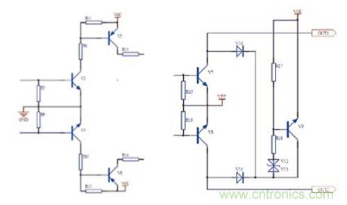 圖4：放大極電路 圖5：驅(qū)動與保護(hù)電路