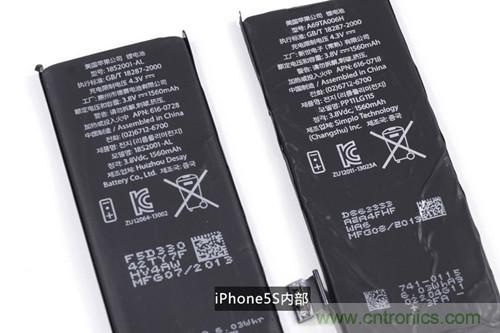 土豪金iPhone 5S拆解：內部結構升級，維修難度增加