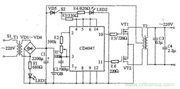 推薦：一款簡單的逆變電源電路設(shè)計(jì)方案