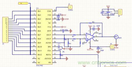 基于DAC902和DAC7621的DDS系統(tǒng)