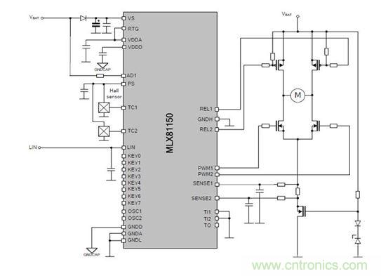 MLX81150 全橋驅動原理圖