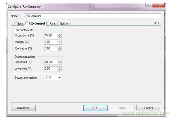 用于PSoC 3、PSoC 4與PSoC 5設計的PSoC Creator風扇控制器設計向導