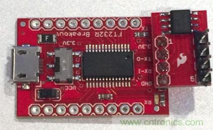  圖4：裝配好的隔離型USB-to-UART轉(zhuǎn)換器。