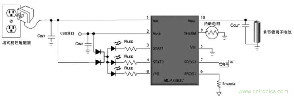 為便攜式系統(tǒng)設(shè)計線性鋰離子電池充電器