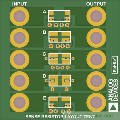 改進低值分流電阻的焊盤布局，優(yōu)化高電流檢測精度