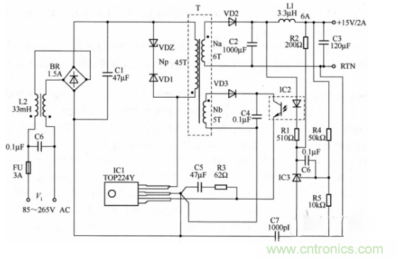 六款簡單的開關(guān)電源電路設計，內(nèi)附原理圖詳解