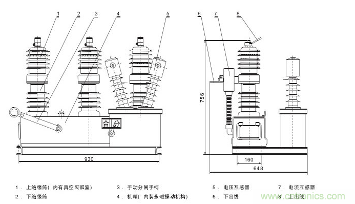 高壓斷路器的操作結(jié)構(gòu)有哪幾種？和隔離開關(guān)有什么區(qū)別？