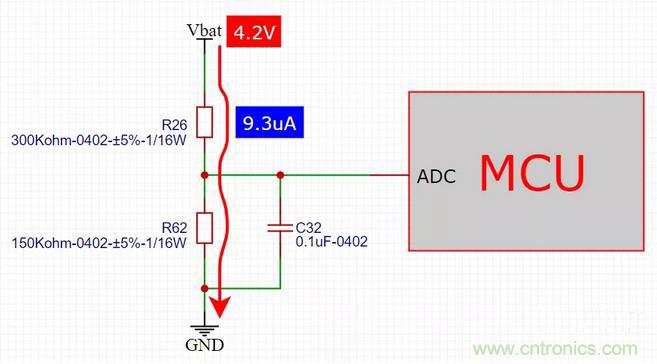 電池電壓偵測電路“踩坑”：分壓電阻的精度竟然是5%，不是1%
